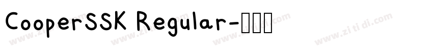 CooperSSK Regular字体转换
